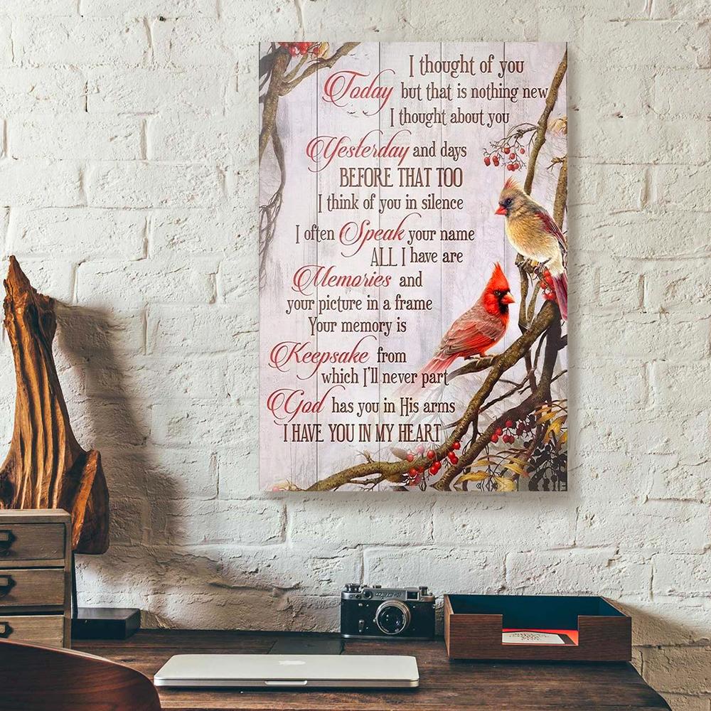 couple cardinal canvas prints wall art decor 2416