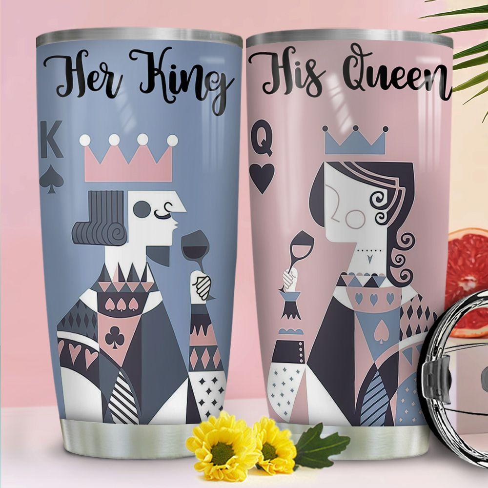 couple queen king stainless steel tumbler 1387