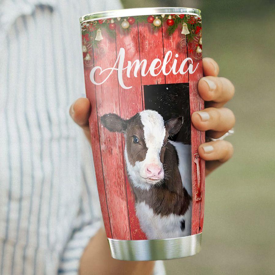 Cow Faith Christmas Personalized Stainless Steel Tumbler cow faith christmas personalized stainless steel tumbler 1806