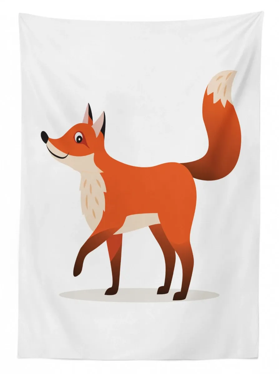 coyote graphic 3d printed tablecloth table decor 7558