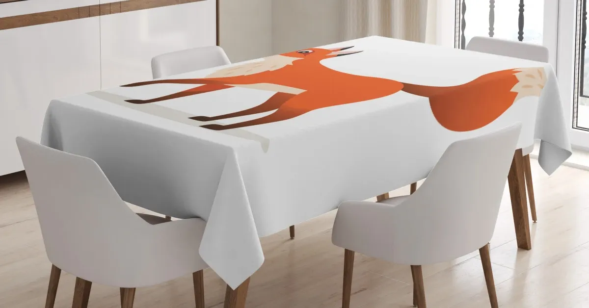 coyote graphic 3d printed tablecloth table decor 8593