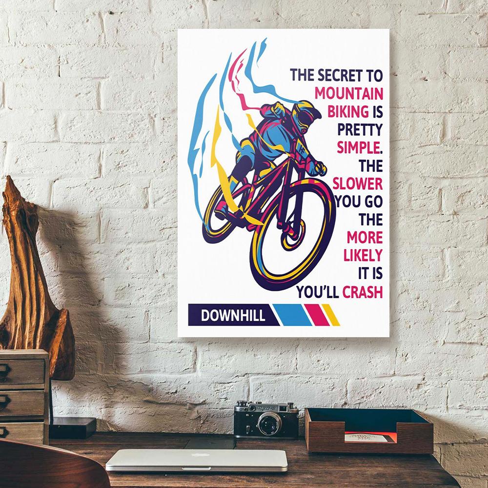 crash biking canvas prints wall art decor 2112