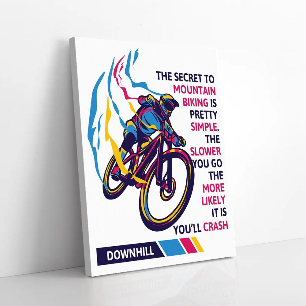 crash biking canvas prints wall art decor 6914