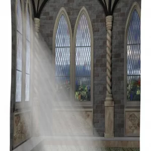 crepuscular rays palace 3d printed tablecloth table decor 2075