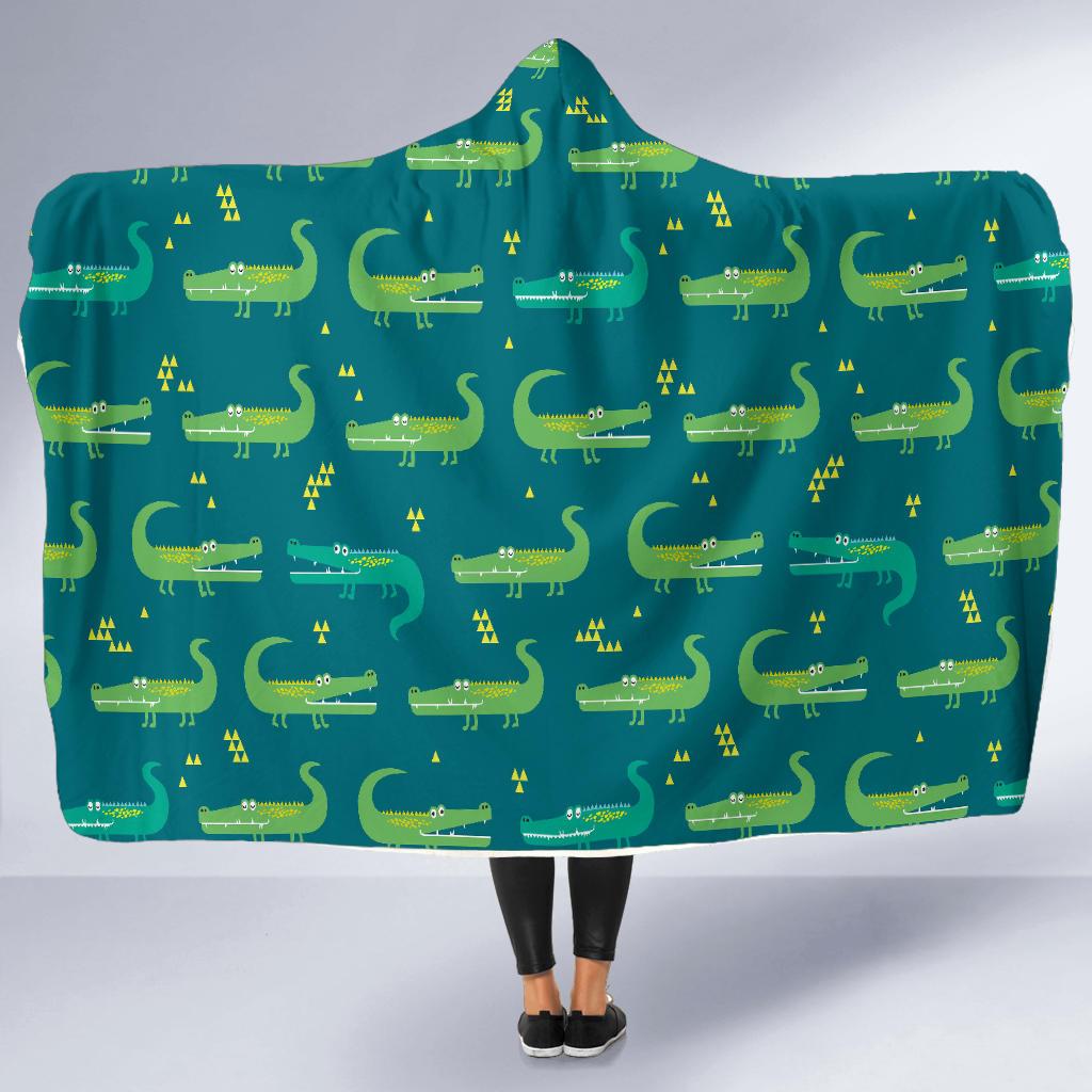 Crocodile Print Pattern Hooded Blanket Cloak Blanket crocodile print pattern hooded blanket cloak blanket 6898