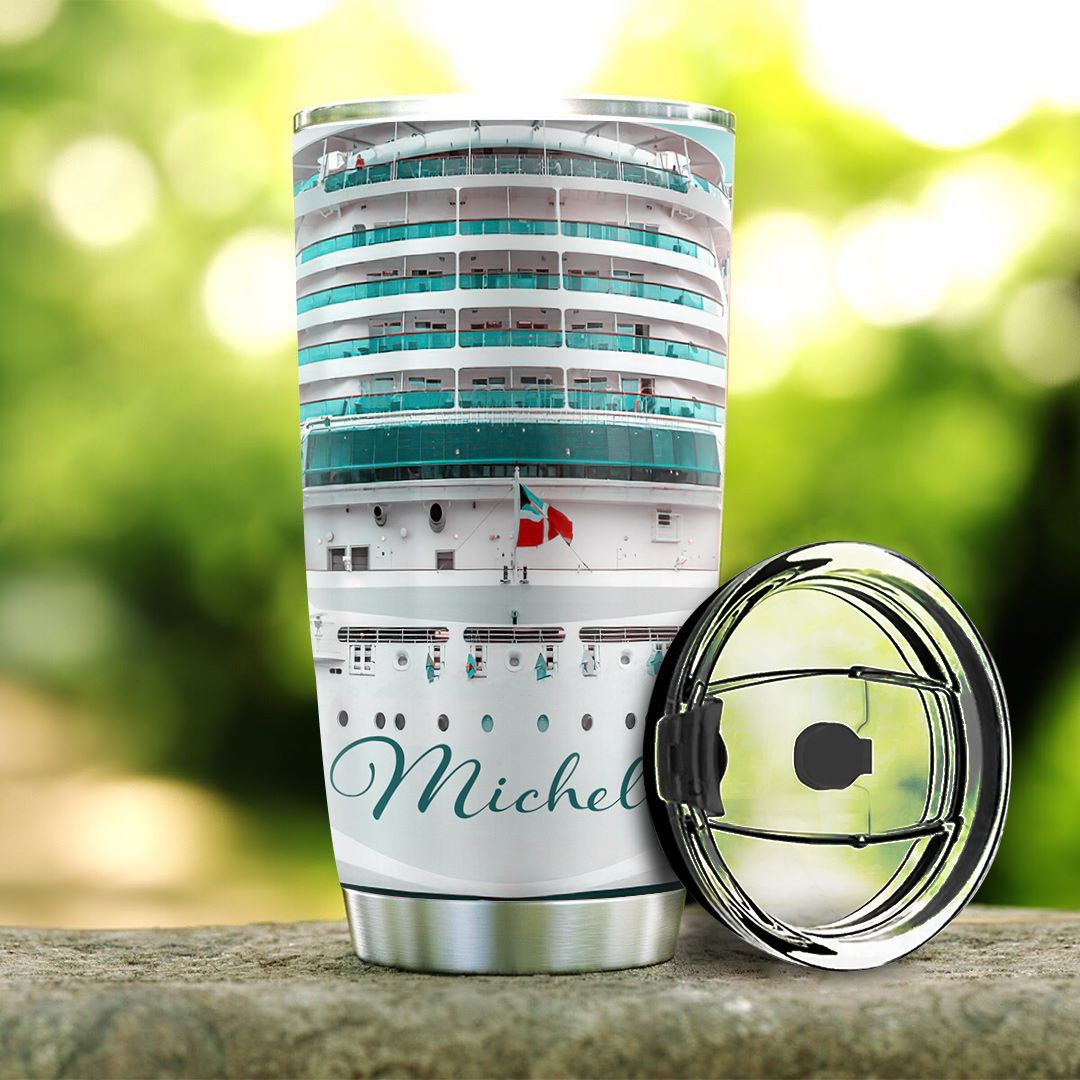 cruise personalized stainless steel tumbler 1063