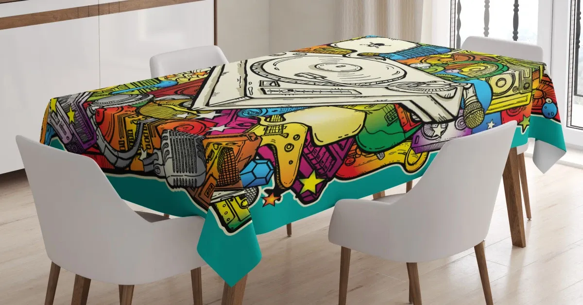 cube microphone 3d printed tablecloth table decor 1892