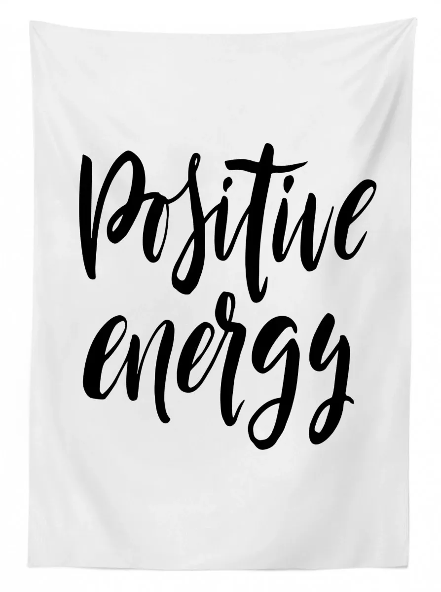 cursive vibe 3d printed tablecloth table decor 5380