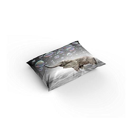 cute animal elephant with soap bubbles duvet cover bedding set bedroom decor 2943