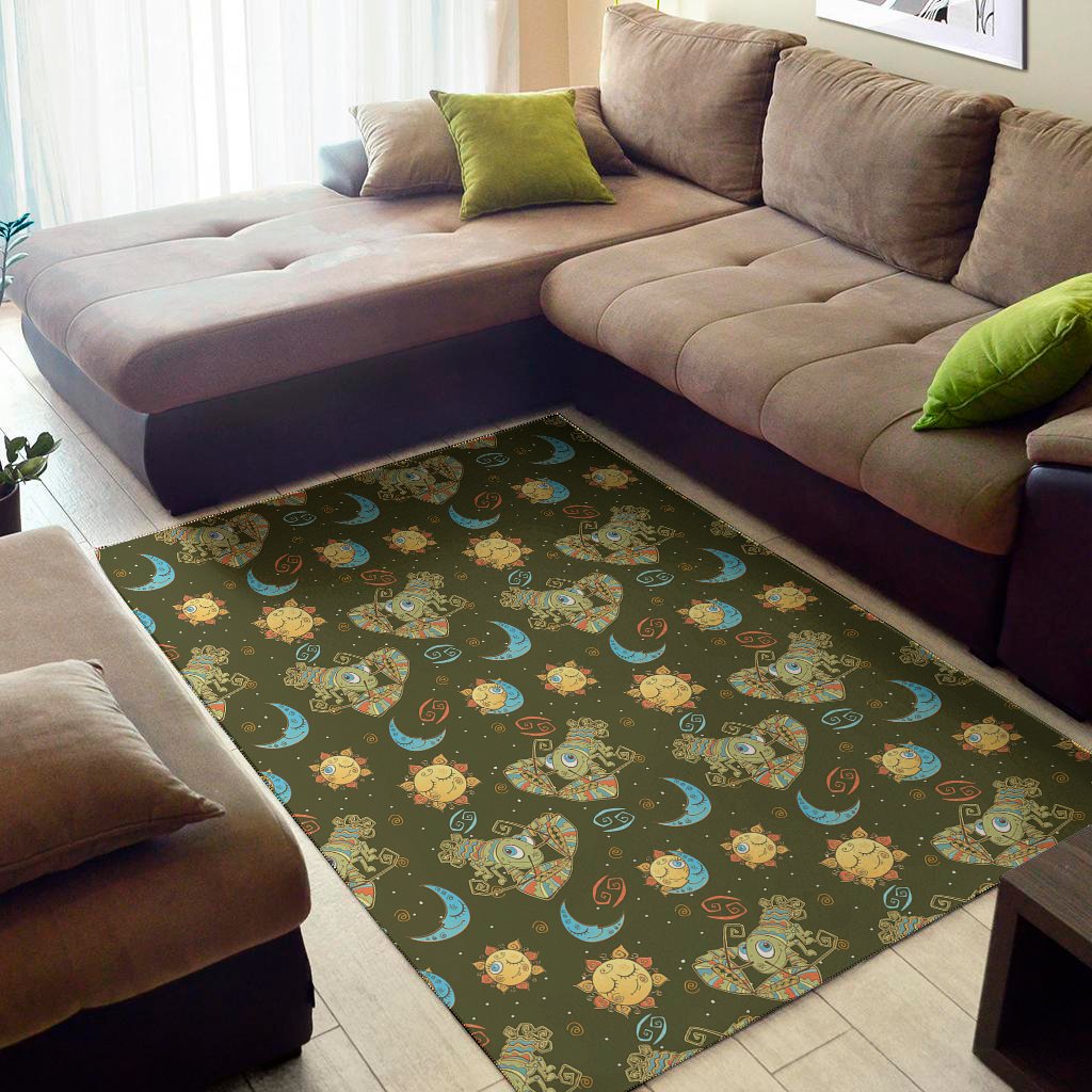 cute cartoon cancer pattern print area rug floor decor 4364