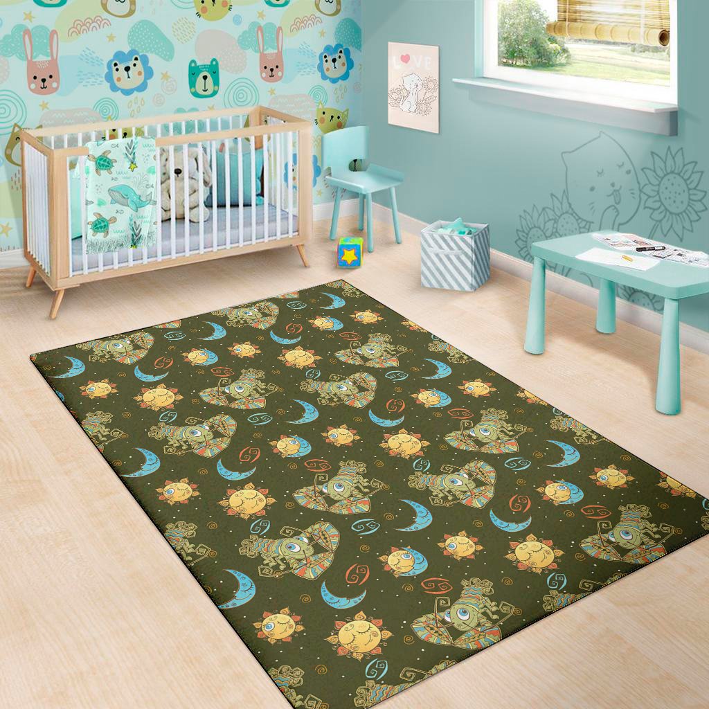cute cartoon cancer pattern print area rug floor decor 7069
