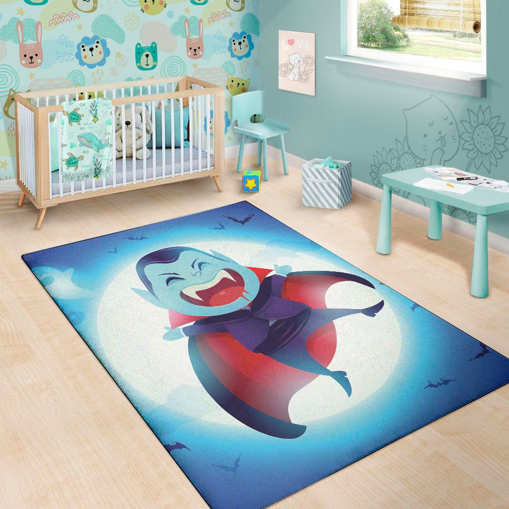 cute dracula print area rug floor decor 4525