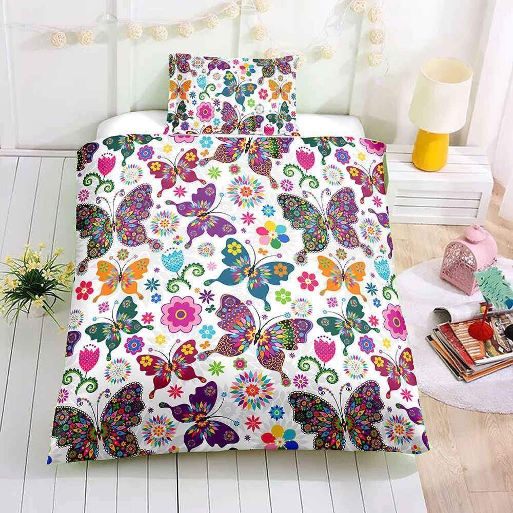 Cute Owl For Kids Flower Pure 3D Bedding Set Bedroom Decor cute owl for kids flower pure 3d bedding set bedroom decor 8239