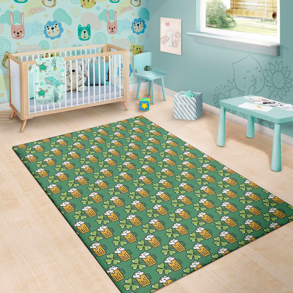 cute saint patricks day pattern print area rug floor decor 4999