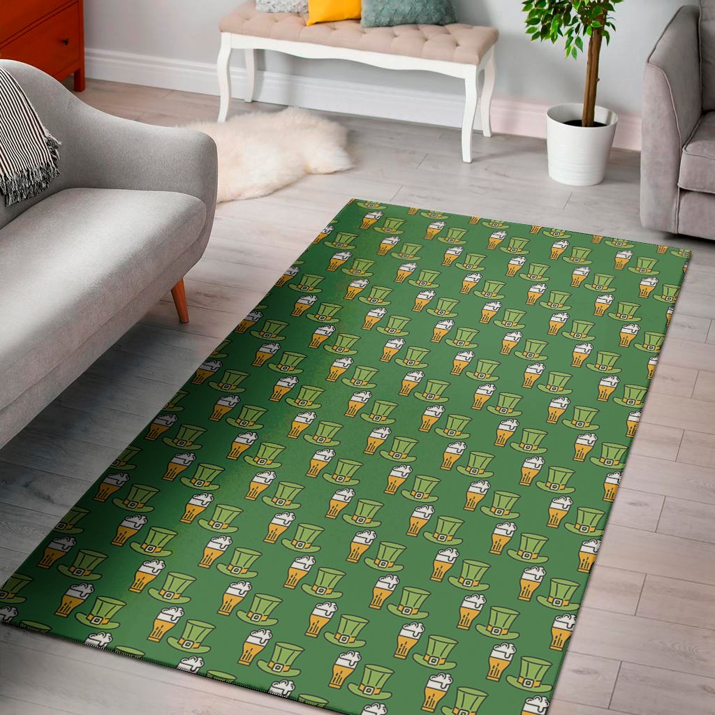 cute shamrock saint patricks day print area rug floor decor 6729
