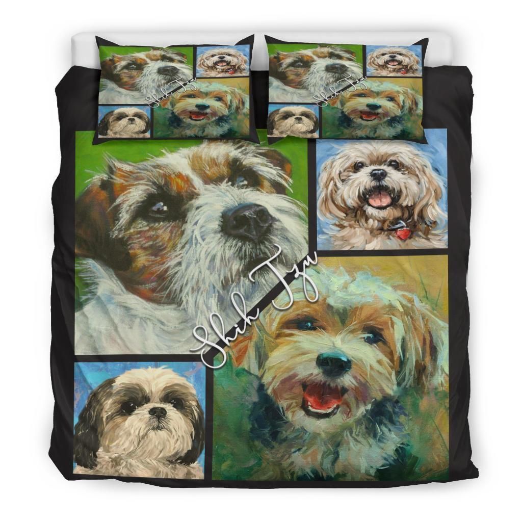 Cute Shih Tzu Bedding Set Bedroom Decor cute shih tzu bedding set bedroom decor 5219