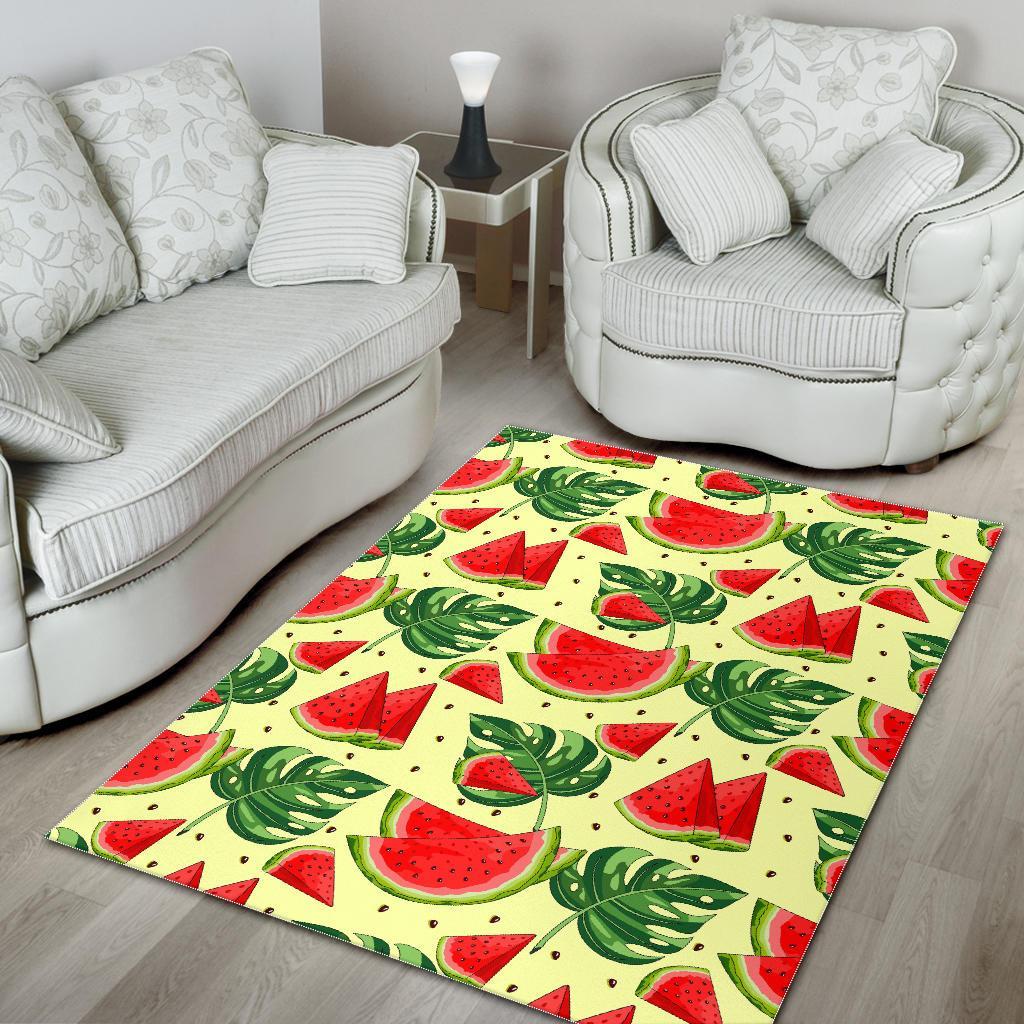 Cute Tropical Watermelon Pattern Print Area Rug Floor Decor cute tropical watermelon pattern print area rug floor decor 5234