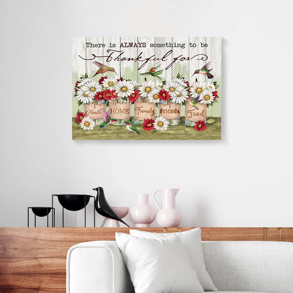 daisy hummingbird canvas prints wall art decor 4058