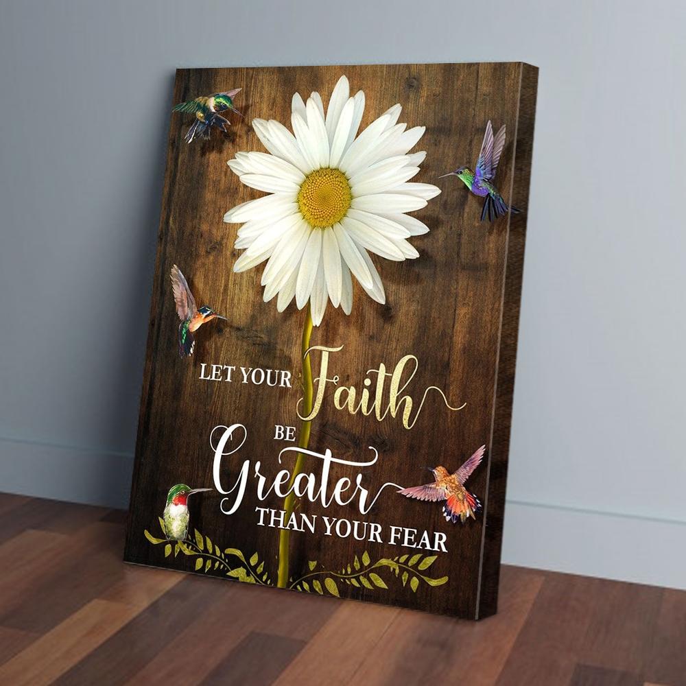 daisy hummingbird canvas prints wall art decor 6352