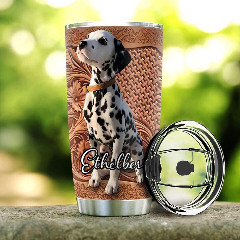 Dalmatian Personalized Stainless Steel Tumbler dalmatian personalized stainless steel tumbler 8583