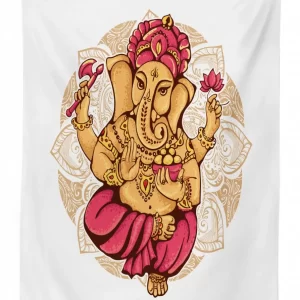 dancing animal motif art 3d printed tablecloth table decor 4427