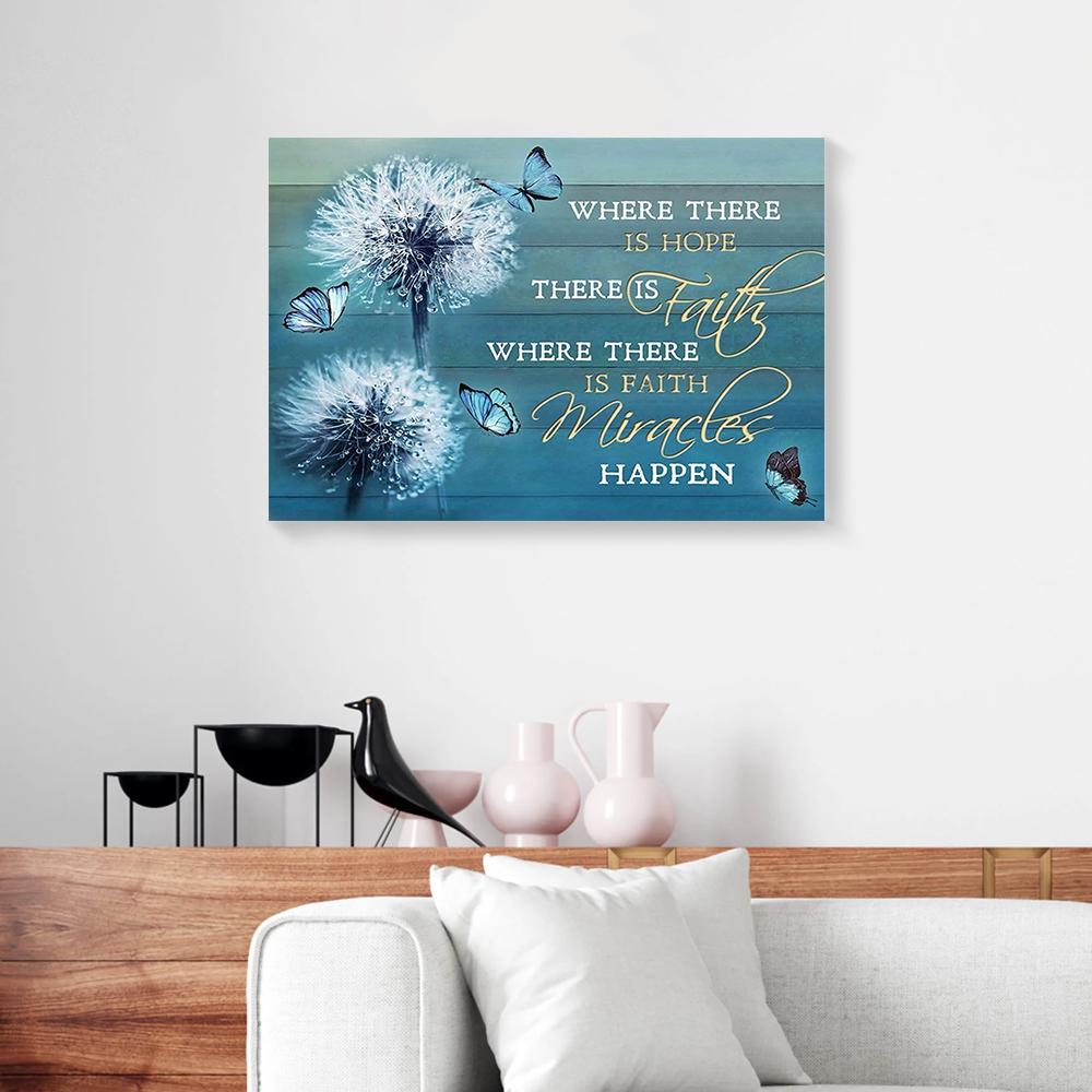 dandelion butterfly canvas prints wall art decor 2188
