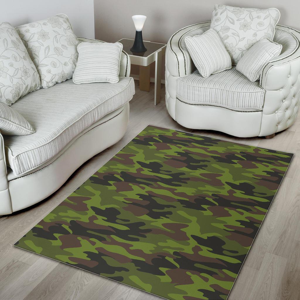 Dark Green And Black Camouflage Print Area Rug Floor Decor dark green and black camouflage print area rug floor decor 3797