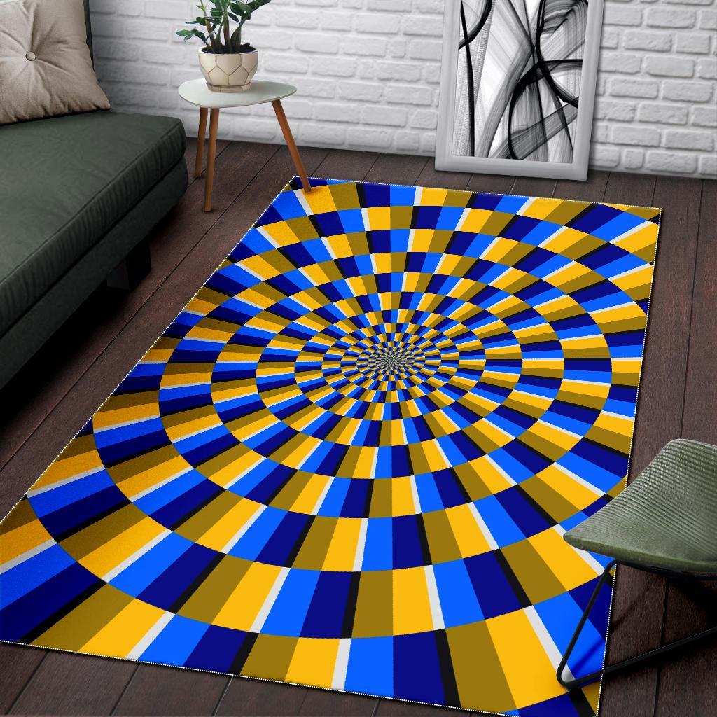 Dartboard Moving Optical Illusion Area Rug Floor Decor dartboard moving optical illusion area rug floor decor 8472