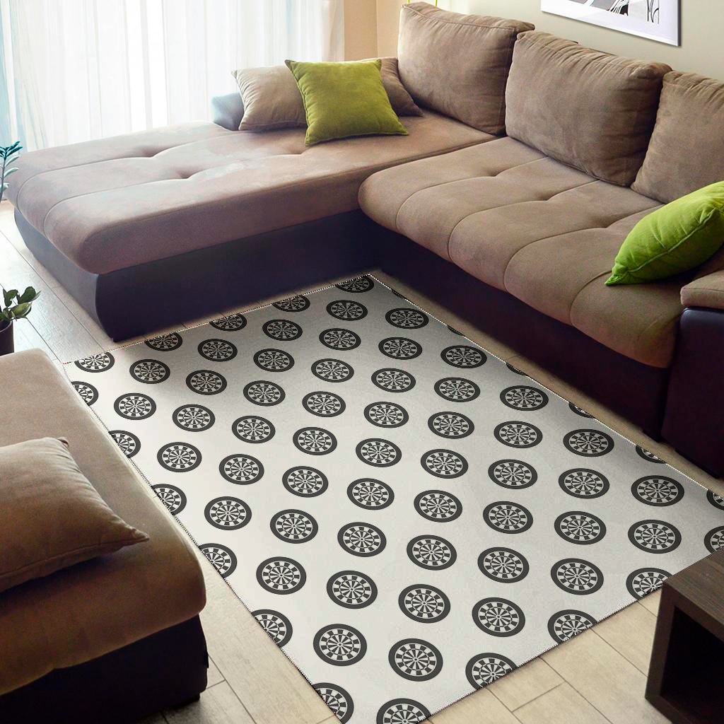 dartboard pattern print area rug floor decor 4091