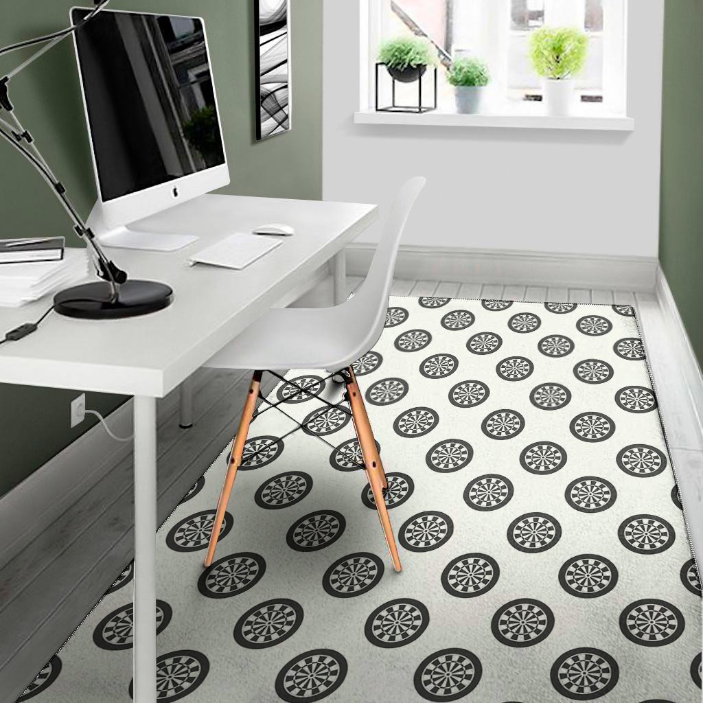 dartboard pattern print area rug floor decor 4686
