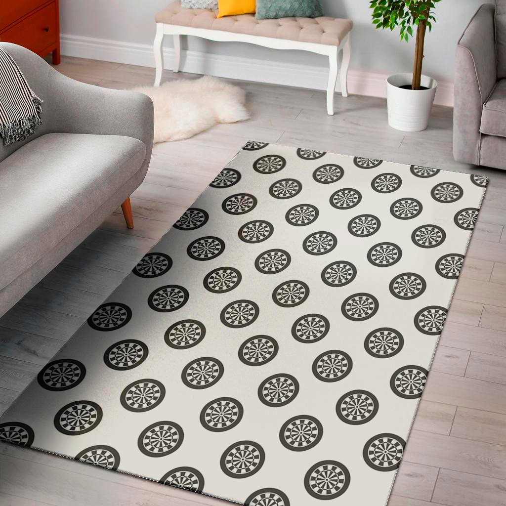 dartboard pattern print area rug floor decor 6403