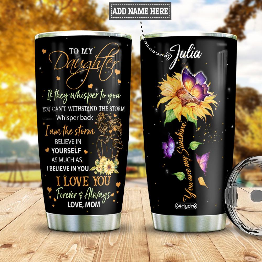 daughter personalized stainless steel tumbler 6103