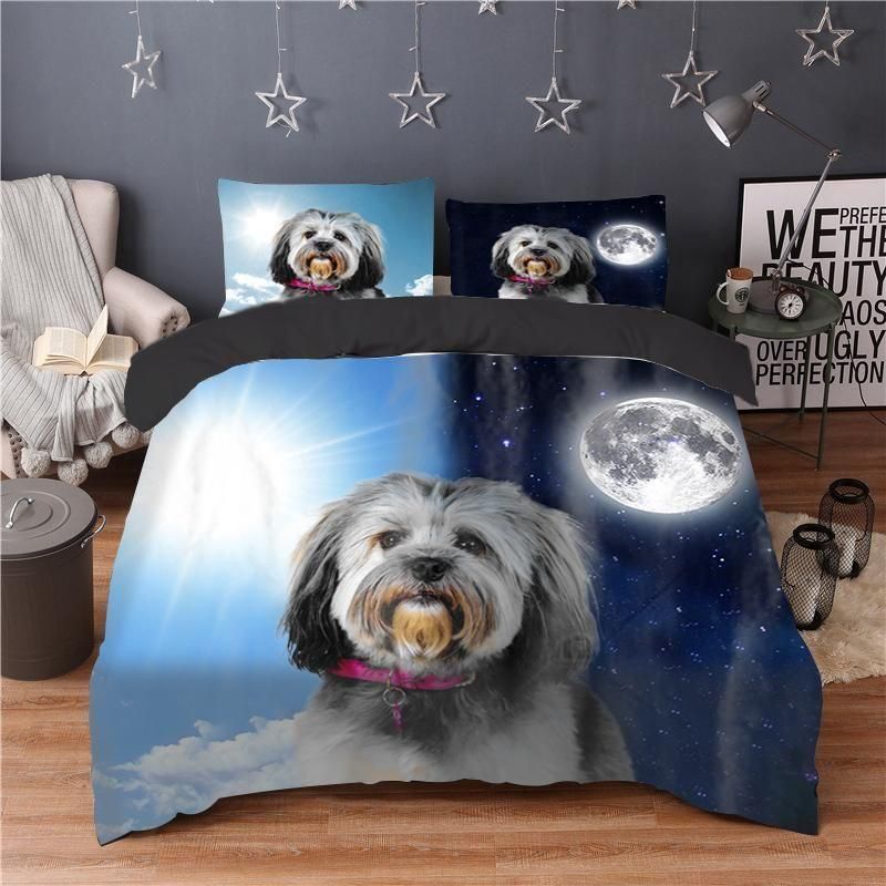 Day Night Lowchen Duvet Cover Bedding Set day night lowchen duvet cover bedding set 8193