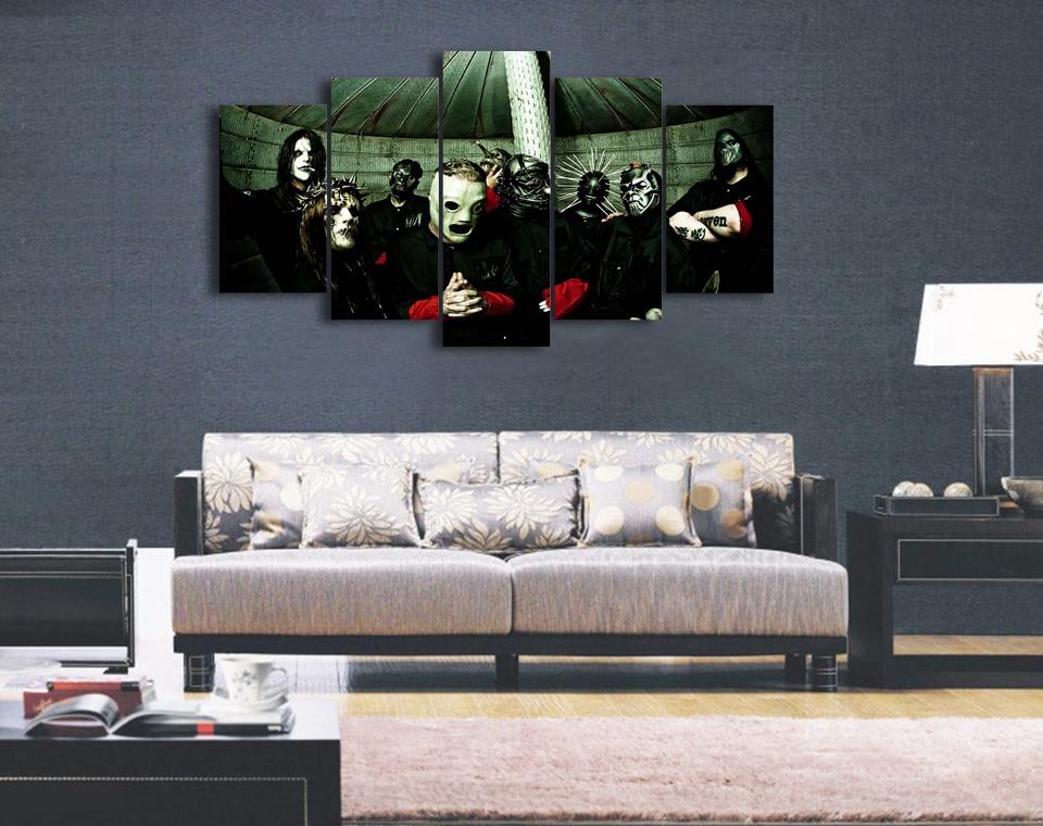 day of the dead face festival 5 panel canvas art wall decor 8202