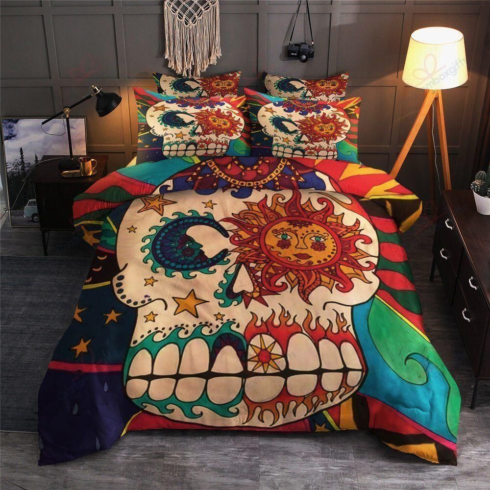Day Of The Dead Sun And Moon Duvet Cover Bedding Set day of the dead sun and moon duvet cover bedding set 1843