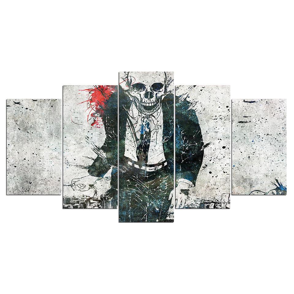 dead man walking - Abstract 5 Panel Canvas Art Wall Decor dead man walking abstract 5 panel canvas art wall decor 1908