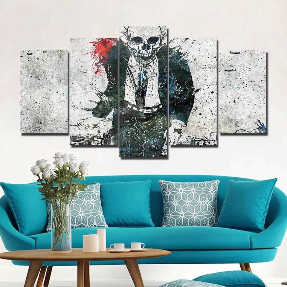 dead man walking - Abstract 5 Panel Canvas Art Wall Decor dead man walking abstract 5 panel canvas art wall decor 3179
