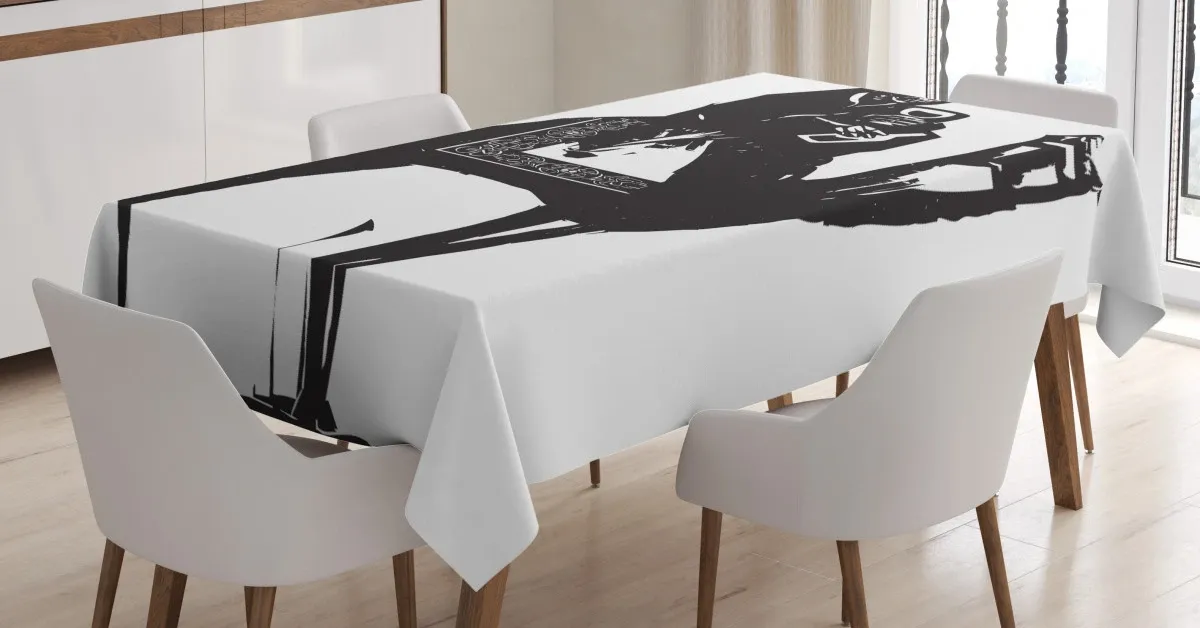 death drinks wine on camel 3d printed tablecloth table decor 2764