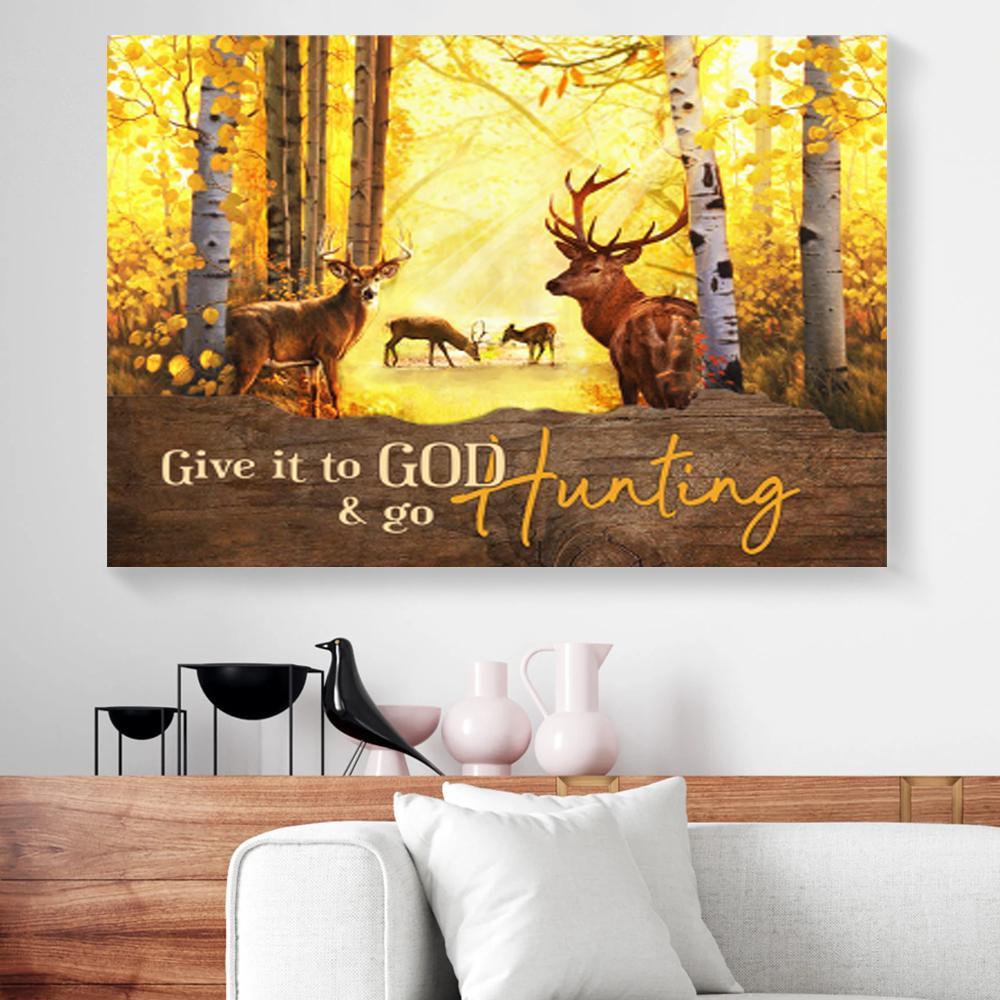 deer hunting canvas prints wall art decor 4259