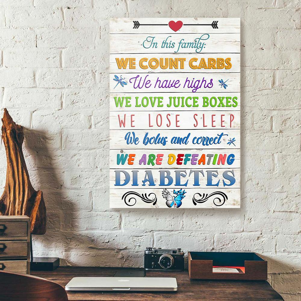 Diabetes Family Canvas Prints - Wall Art Decor diabetes family canvas prints wall art decor 6276