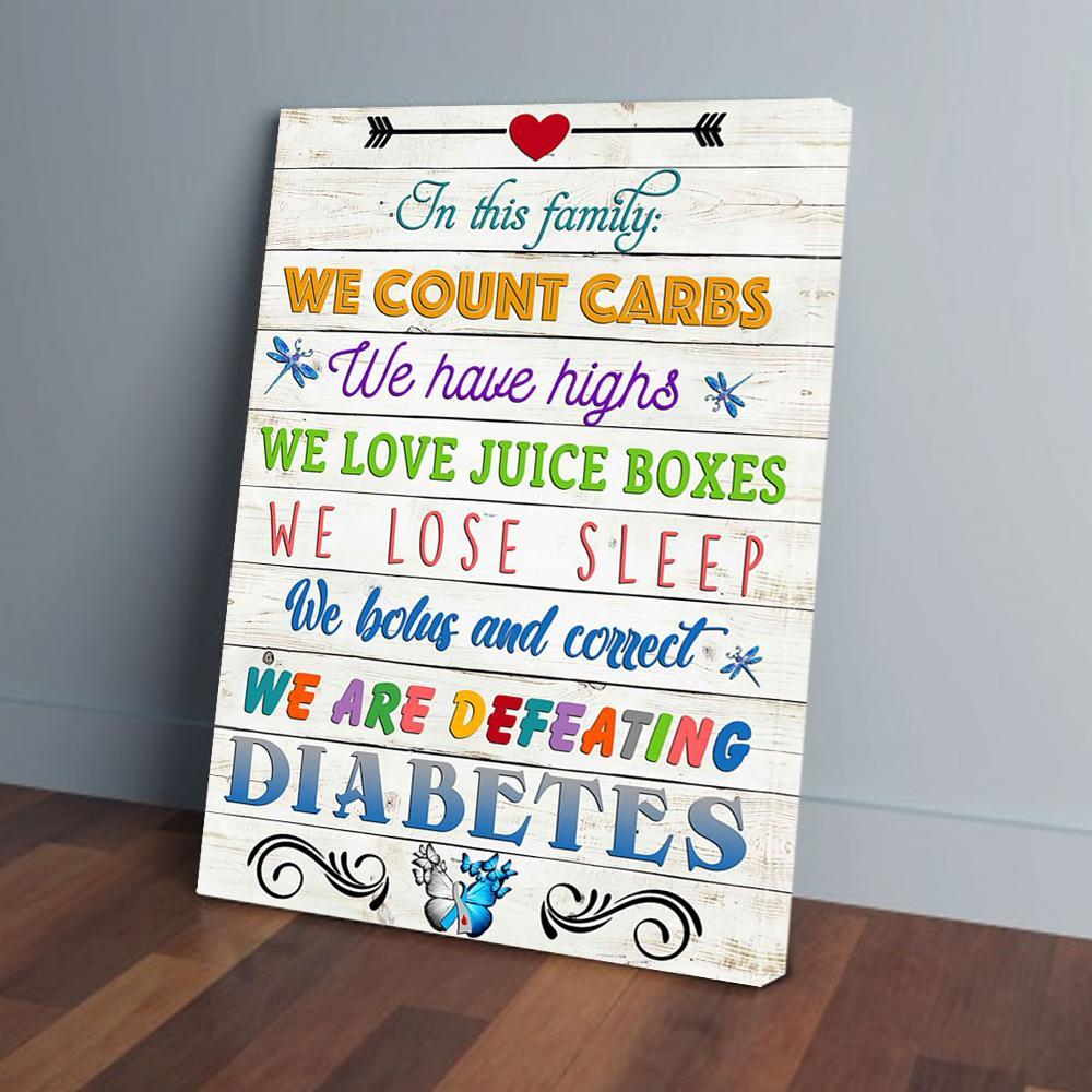 Diabetes Family Canvas Prints - Wall Art Decor diabetes family canvas prints wall art decor 7130
