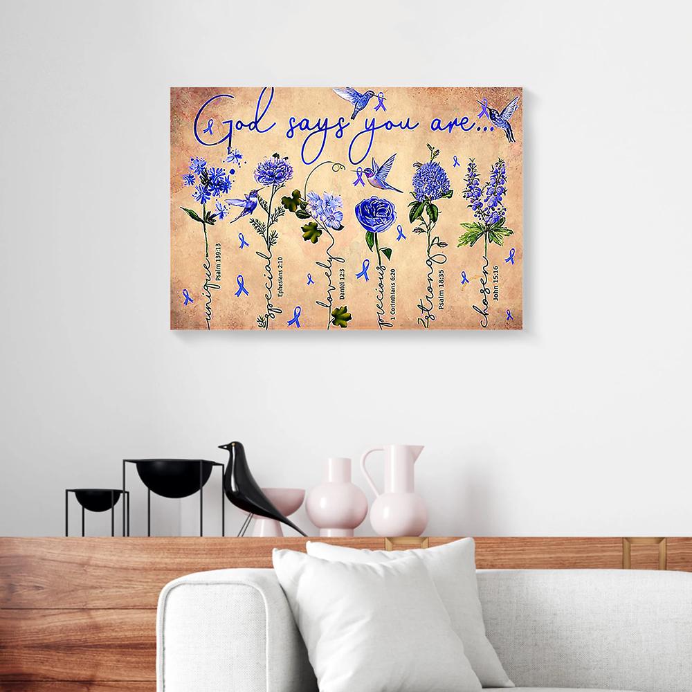 diabetes hummingbird canvas prints wall art decor 6452