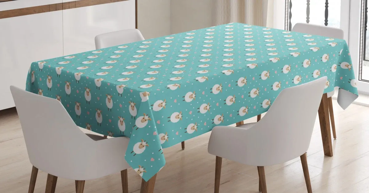 diamond form dots hearts 3d printed tablecloth table decor 6785