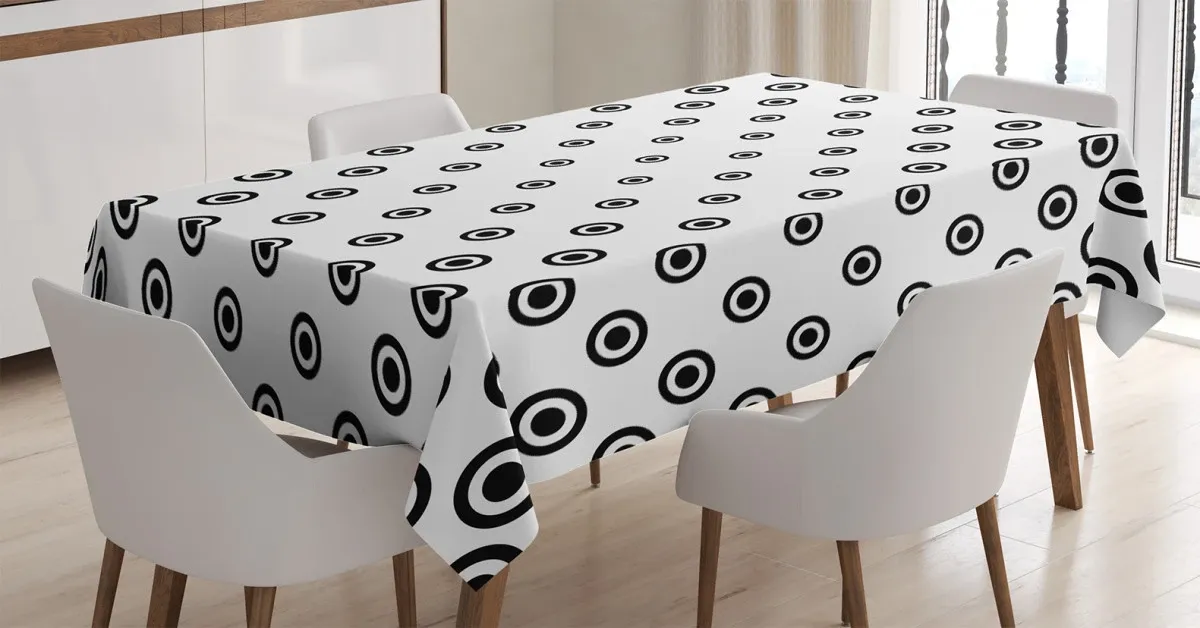 different shapes 3d printed tablecloth table decor 1231
