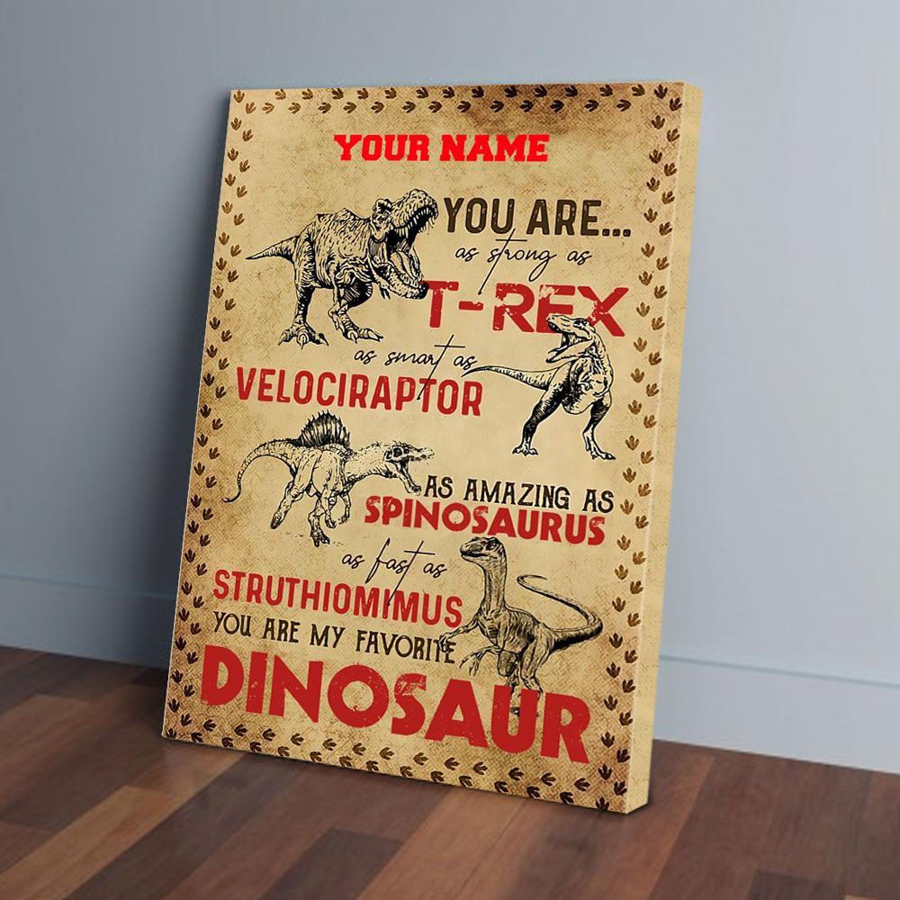 dinosaur custom canvas prints wall art decor 4471