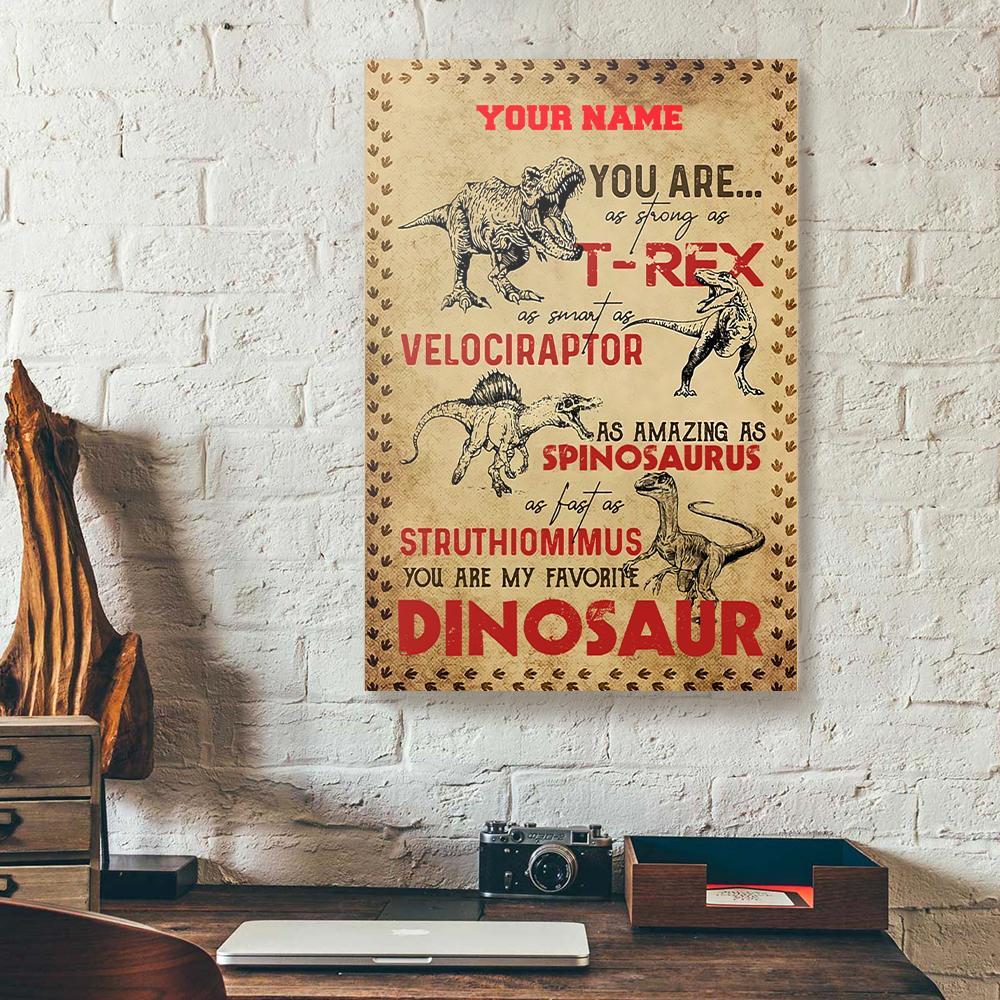 dinosaur custom canvas prints wall art decor 6126