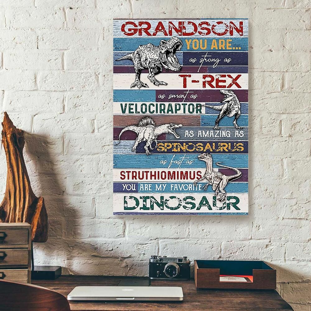 Dinosaur Grandson Canvas Prints - Wall Art Decor dinosaur grandson canvas prints wall art decor 5983