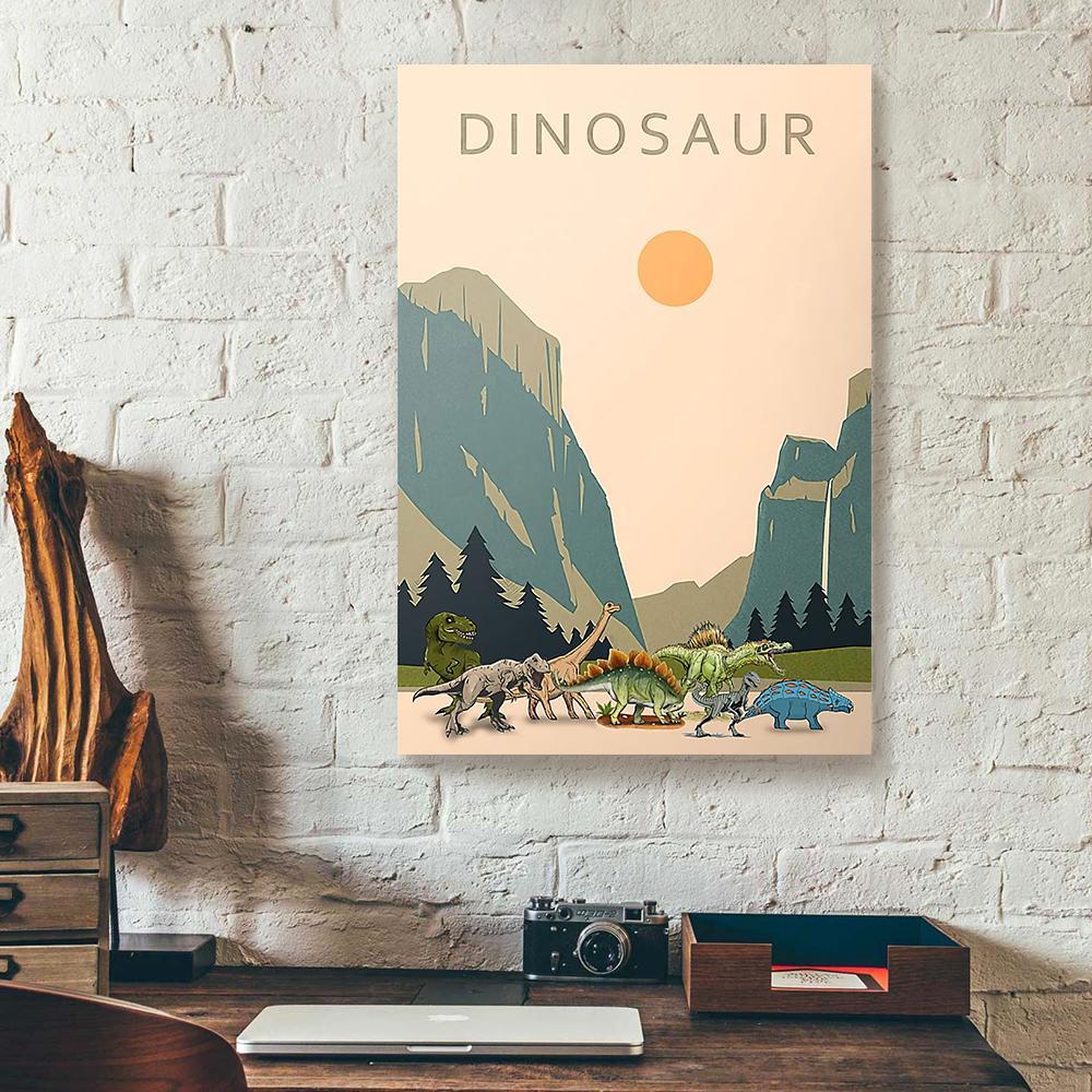 dinosaur park canvas prints wall art decor 1157