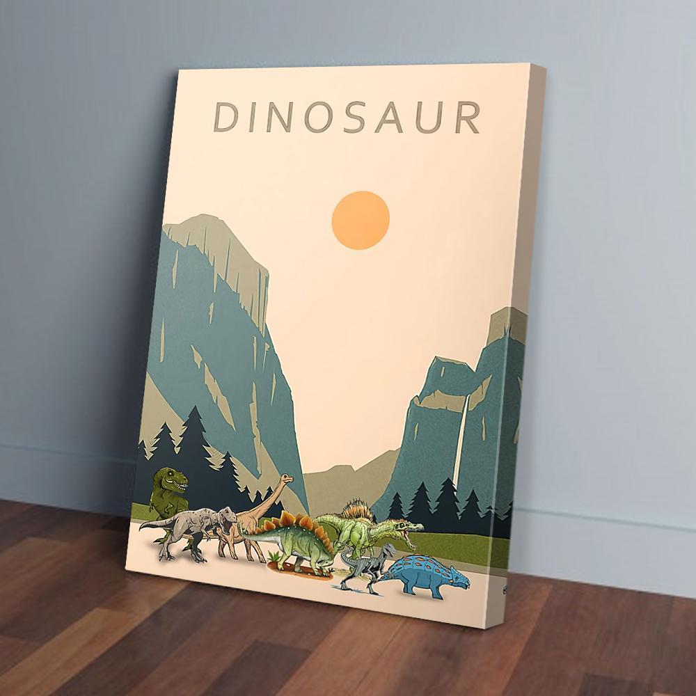 dinosaur park canvas prints wall art decor 6813