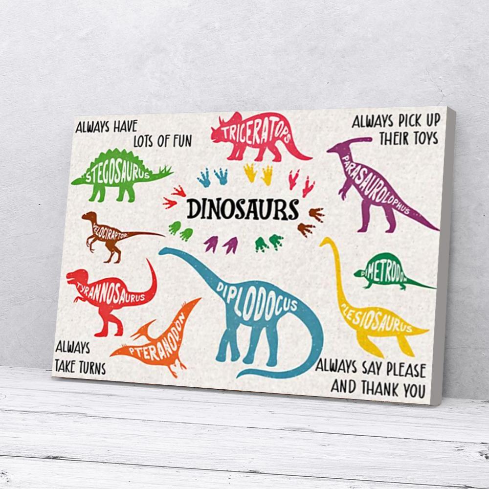 dinosaurs canvas prints wall art decor 1347